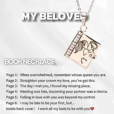 🔥🔥My Little Star Book Necklace for Daughter, Birthday Day Gift Graduation Jewelry of Love