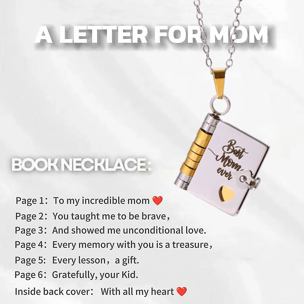 🔥🔥My Little Star Book Necklace for Daughter, Birthday Day Gift Graduation Jewelry of Love