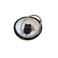 ?Hot Sale 49% OFF-Lucky Black Cat Decorative Trinket Bowl Dish