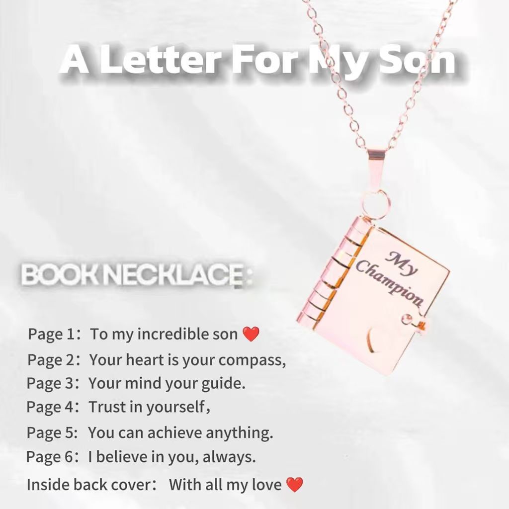🔥🔥My Little Star Book Necklace for Daughter, Birthday Day Gift Graduation Jewelry of Love