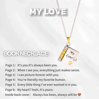 🔥🔥My Little Star Book Necklace for Daughter, Birthday Day Gift Graduation Jewelry of Love