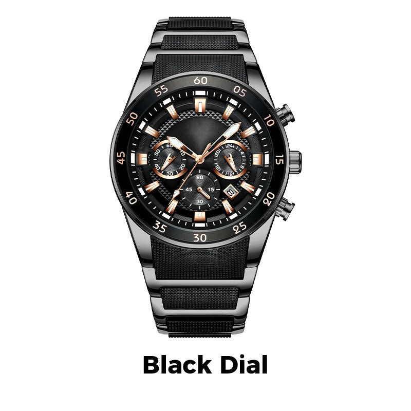 🔥Men's Waterproof Multifunctional Quartz Watch
