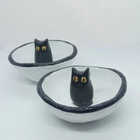 ?Hot Sale 49% OFF-Lucky Black Cat Decorative Trinket Bowl Dish