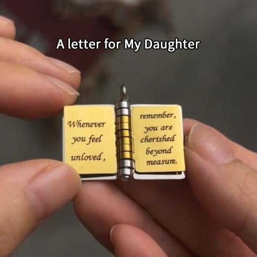 🔥🔥My Little Star Book Necklace for Daughter, Birthday Day Gift Graduation Jewelry of Love