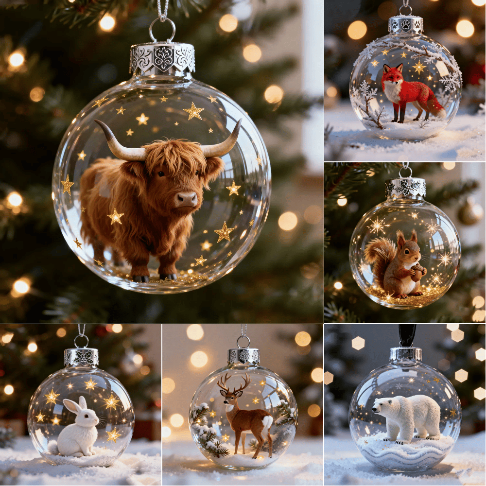 🔥Last Day 50% OFF - 2026 Wildlife Wonders Collection Crystal Glass Ornament (3D)