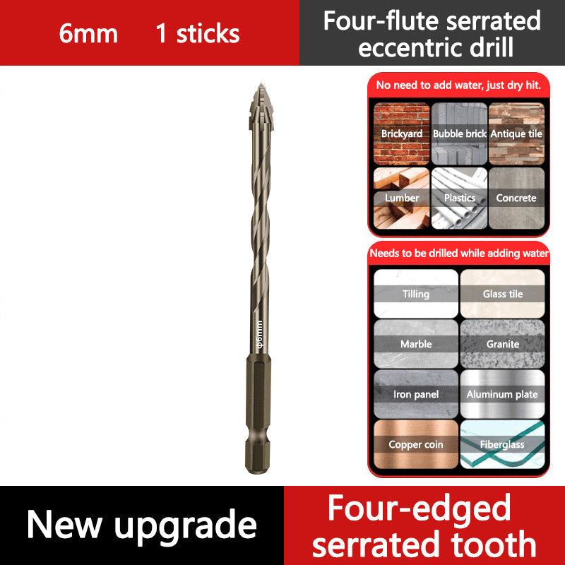 🔥Vente à chaud - 49 % de réduction🔥Kit de Forets Excentriques Dentelés à 4 Cannelures Haute Résistance