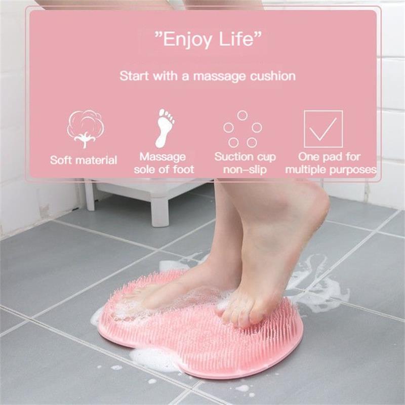 🔥 50 % de réduction ! 🚿🦶 Épurateur de pieds et dos de douche – Coussin de massage relaxant.