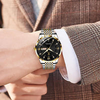 📢📢60 % de réduction !!! 🎅Montre quartz lumineuse et étanche pour homme avec calendrier