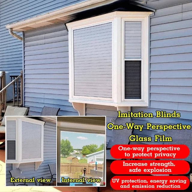 🔥🔥HOT SALES 50% OFF— One-Way Imitation Blinds Privacy Window Cover 🔥🔥