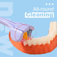 ?[Achetez 1 Obtenez 5]?V-forme Brosse à dents trilatérale et brosse douce