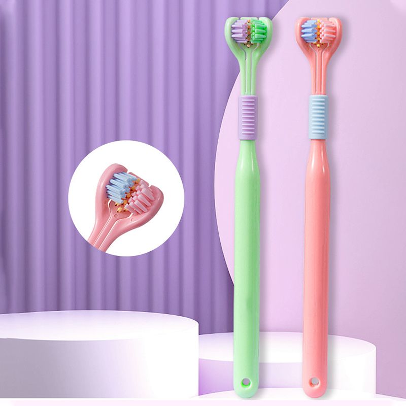 ?[Achetez 1 Obtenez 5]?V-forme Brosse à dents trilatérale et brosse douce