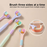 ?[Achetez 1 Obtenez 5]?V-forme Brosse à dents trilatérale et brosse douce