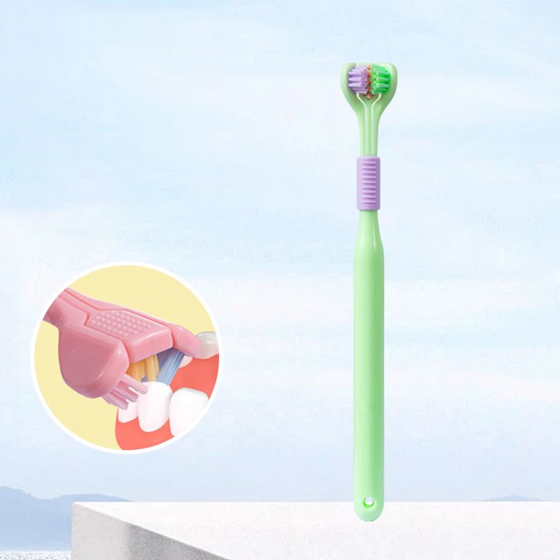 ?[Achetez 1 Obtenez 5]?V-forme Brosse à dents trilatérale et brosse douce