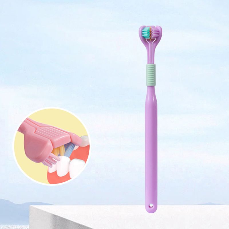 ?[Achetez 1 Obtenez 5]?V-forme Brosse à dents trilatérale et brosse douce