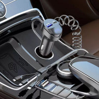 Pxcxu Fast Charging Car Charger with 3-in-1 Charging Cable