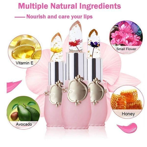 ❣️Buy 1 Get 1 Free❣️Crystal Jelly Flower Color Changing  Lipstick