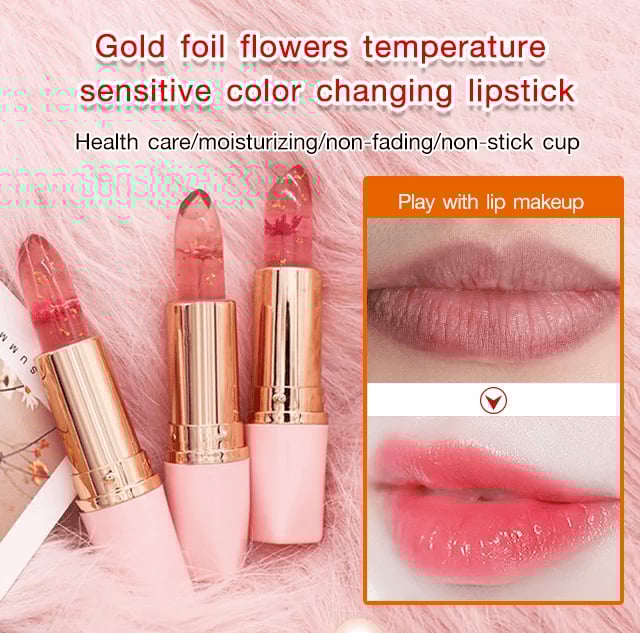 ❣️Buy 1 Get 1 Free❣️Crystal Jelly Flower Color Changing  Lipstick