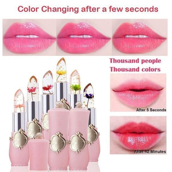 ❣️Buy 1 Get 1 Free❣️Crystal Jelly Flower Color Changing  Lipstick