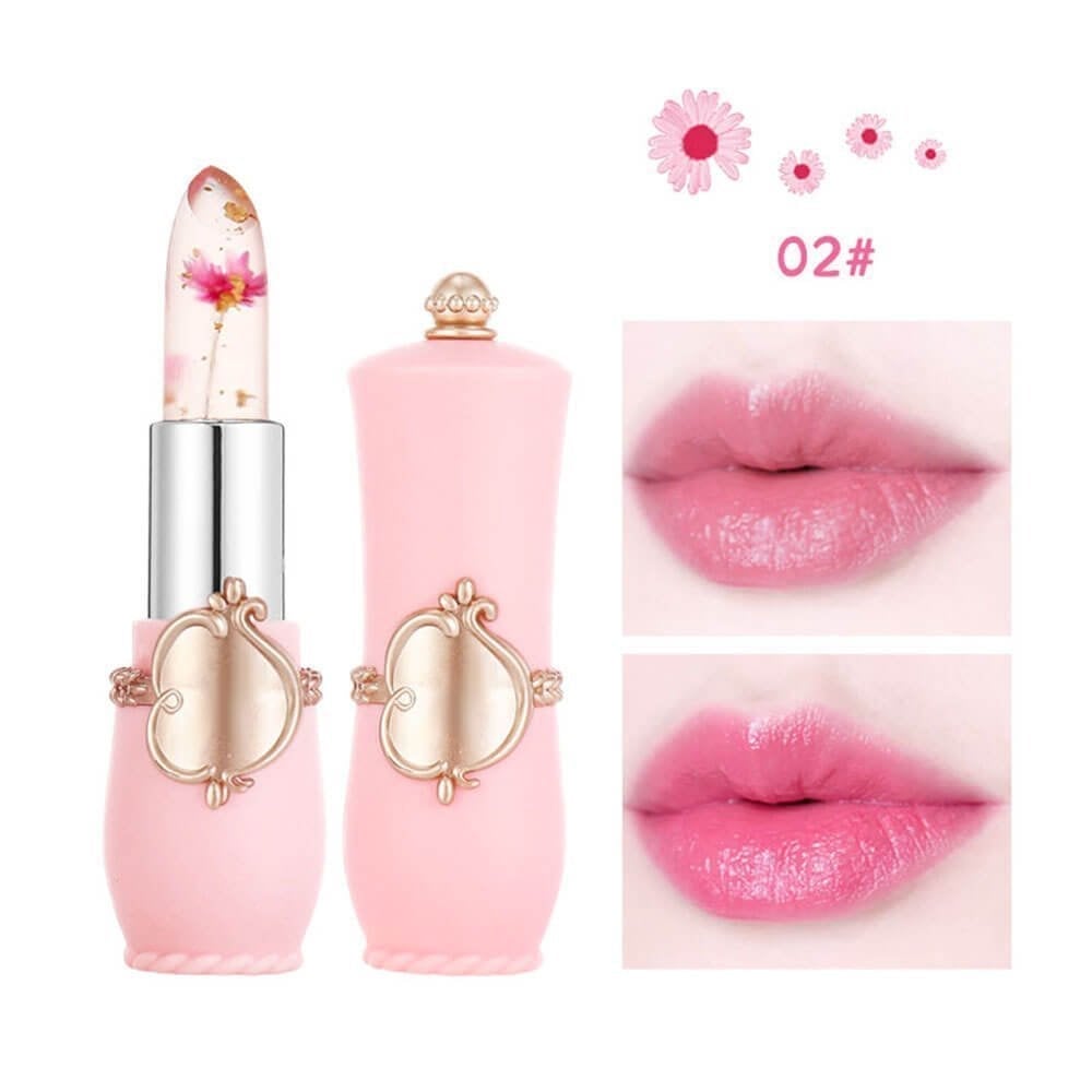 ❣️Buy 1 Get 1 Free❣️Crystal Jelly Flower Color Changing  Lipstick
