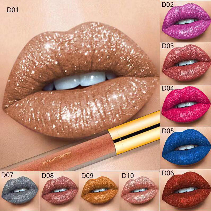 😍💋Buy 1 Get 1 Free💋😍Metallic Liquid Diamond Glitter Lipstick