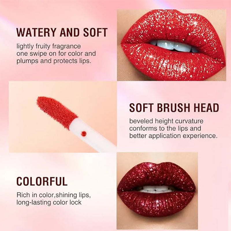 😍💋Buy 1 Get 1 Free💋😍Metallic Liquid Diamond Glitter Lipstick