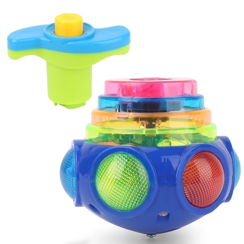 Music Flashing Spinners Toy with Launcher🎁Best Gift for Kids