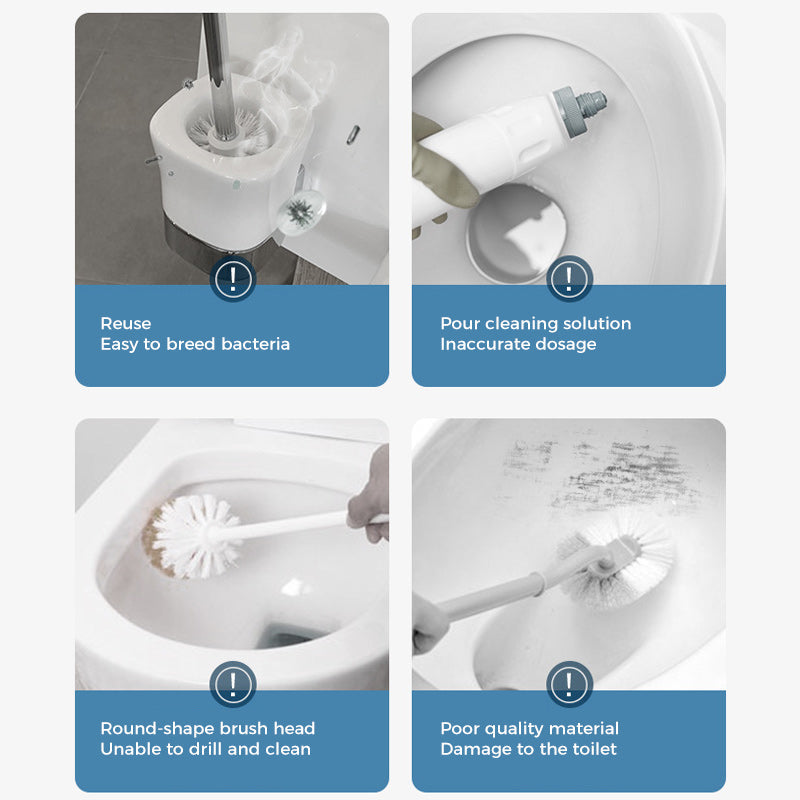 💕Household Wall-mounted Disposable Toilet Cleaning Brush✨