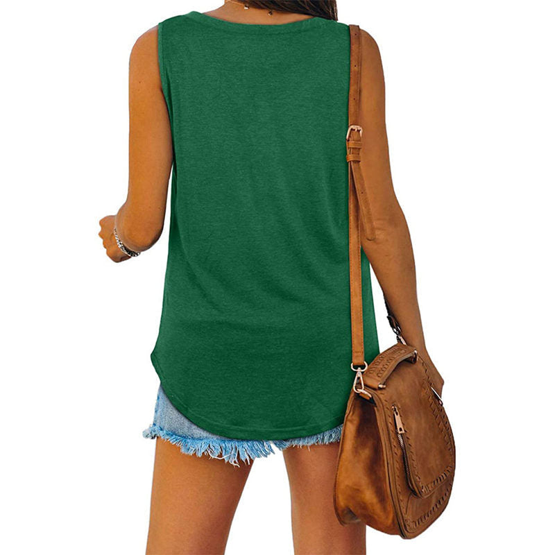 🔥2025 HOT SALE 50% OFF⏳All-match V-Neck Solid Color Vest