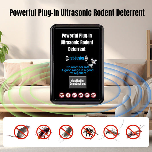 💥Early Summer Promotion🐀Powerful Plug-In Ultrasonic Rodent Deterrent