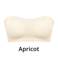 Women's Non-Slip Strapless Wireless Bra with Crossover Side Closure