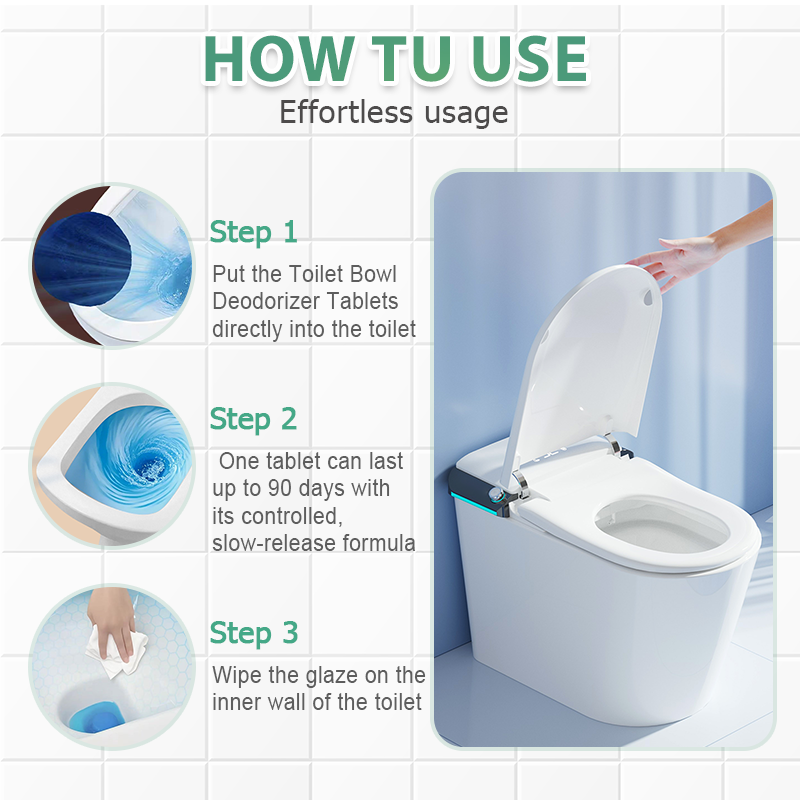 🌸Buy 3 Get 2 Free🌸Toilet Bowl Deodorizer Tablets with Fresh Aroma (1 tablet = 3 regular tablets) 🚽🧼