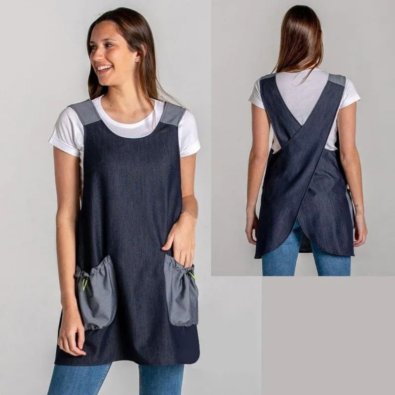 Women's Cross-Back Slip-On Apron