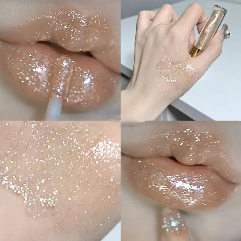 Hydrating High-Gloss Glittery Lip Gloss