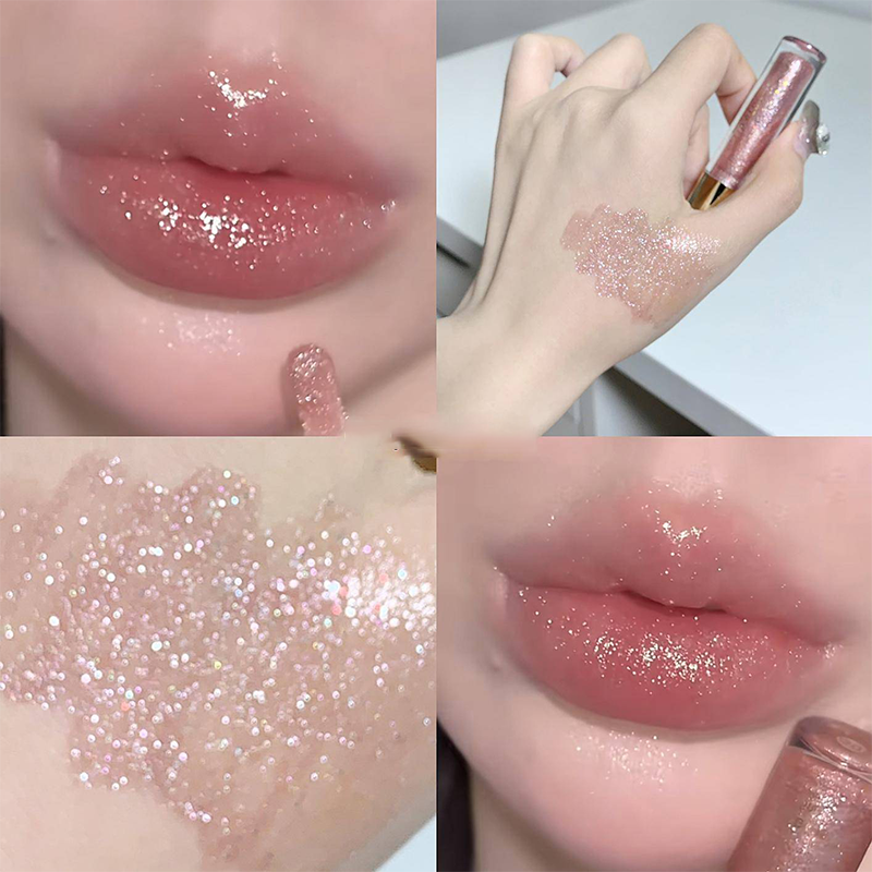 Hydrating High-Gloss Glittery Lip Gloss