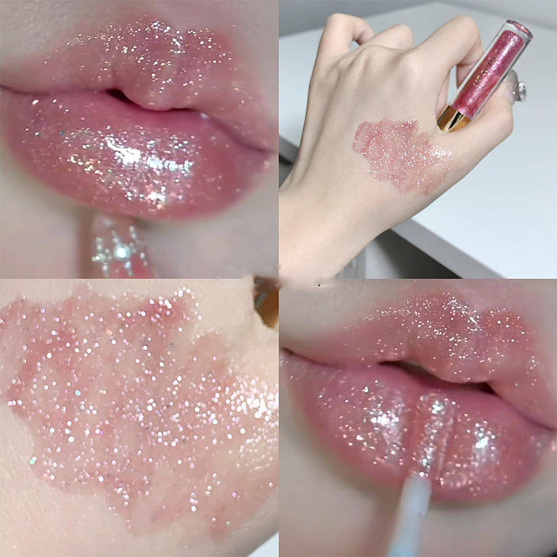 Hydrating High-Gloss Glittery Lip Gloss