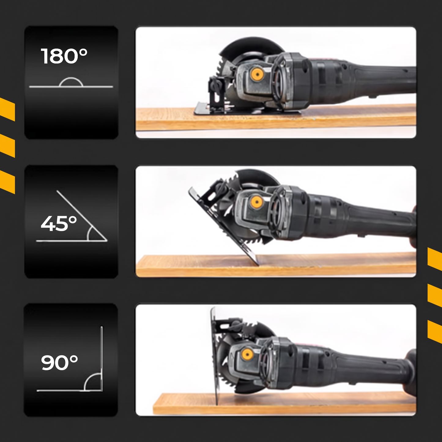 🔥Promoção imperdível com grandes descontos🔥 Suporte de corte para rebarbadora com kit de cobertura protetora – ajustável de 0 a 45°, profundidade de corte de 0 a 40 mm, compatível com rebarbadoras de 4 a 5 polegadas (100-125 mm), feito de ferro + ABS 🔧