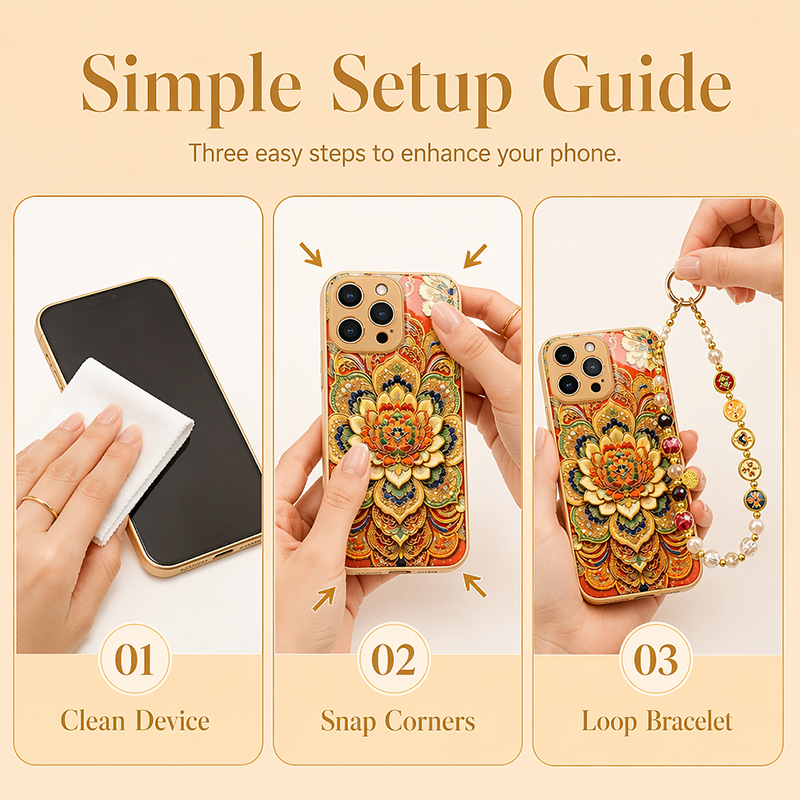 Chinese Mandala Style Phone Cover