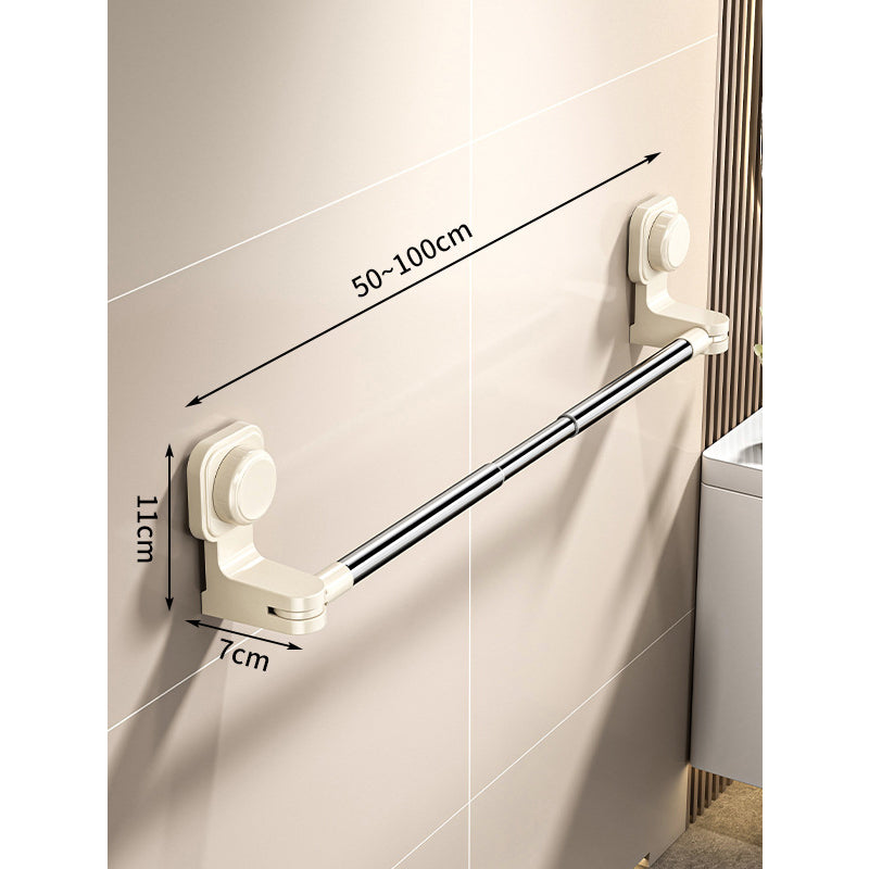Porte-serviettes réglable à ventouse sans perçage