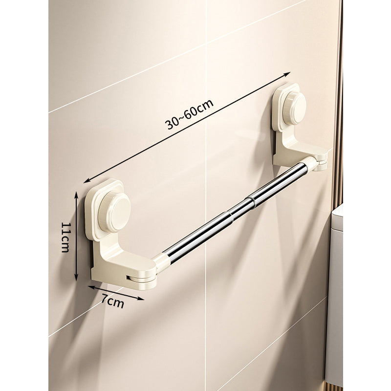 Porte-serviettes réglable à ventouse sans perçage