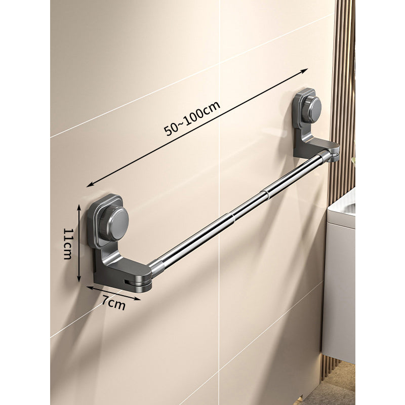 Porte-serviettes réglable à ventouse sans perçage