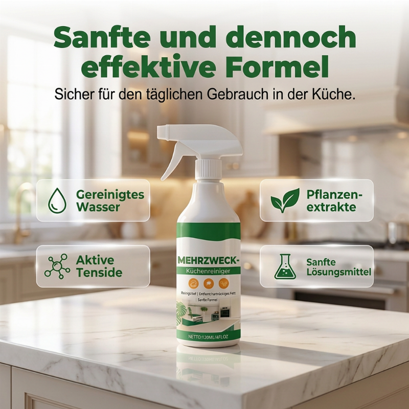 📢📢2+1 Gratis!! ⏰Multifunktionaler Küchenreiniger-Spray