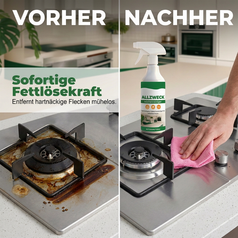 📢📢2+1 Gratis!! ⏰Multifunktionaler Küchenreiniger-Spray