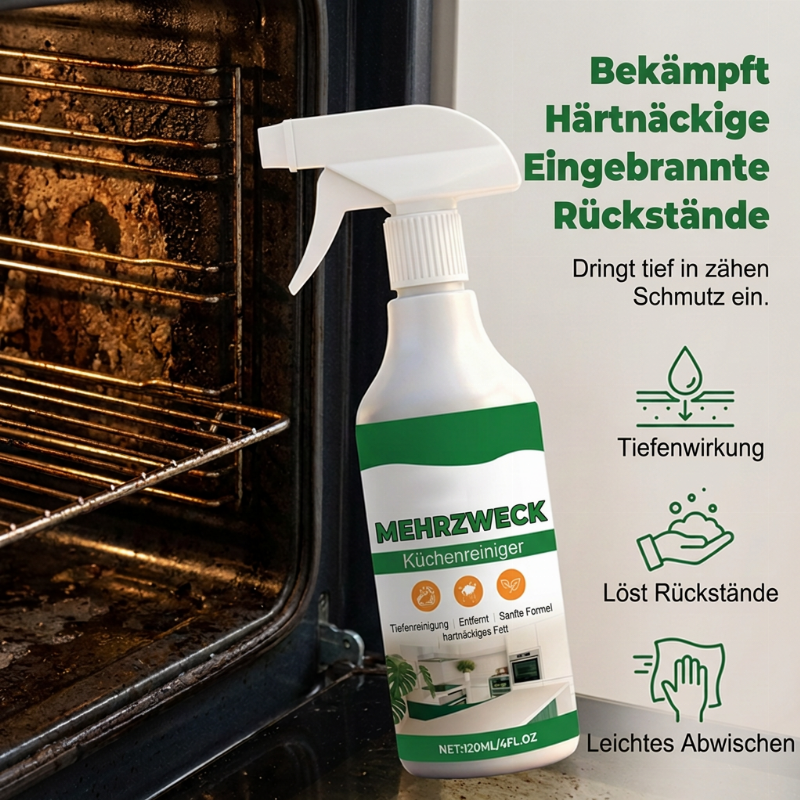 📢📢2+1 Gratis!! ⏰Multifunktionaler Küchenreiniger-Spray