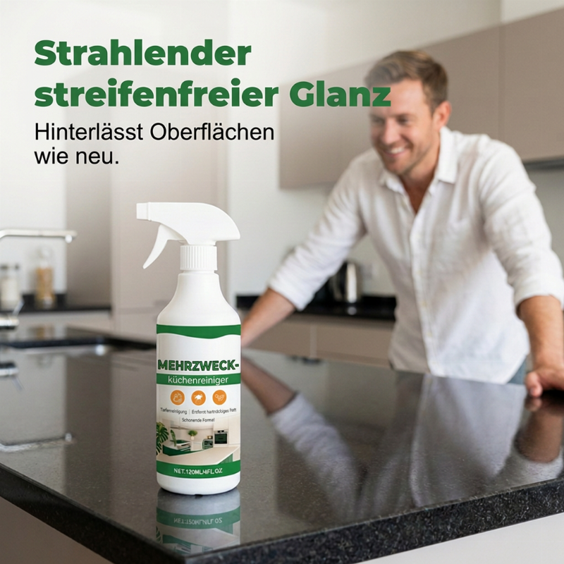 📢📢2+1 Gratis!! ⏰Multifunktionaler Küchenreiniger-Spray