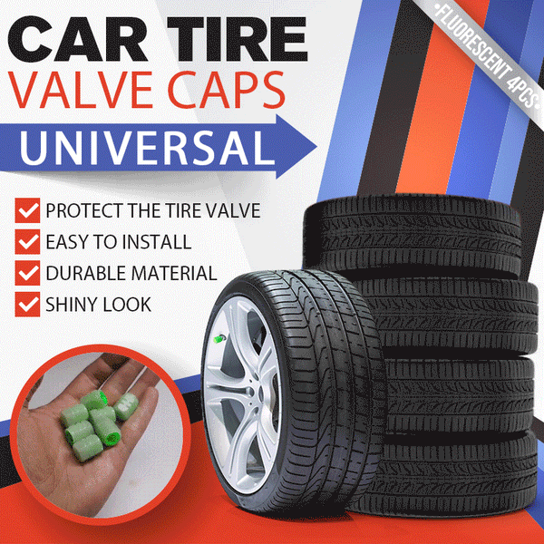 Bouchons de valve de pneu de voiture fluorescents universels 4pcs –  blueify-fr