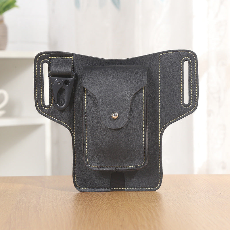 Sac ceinture multifonctionnel en cuir pour téléphone-8